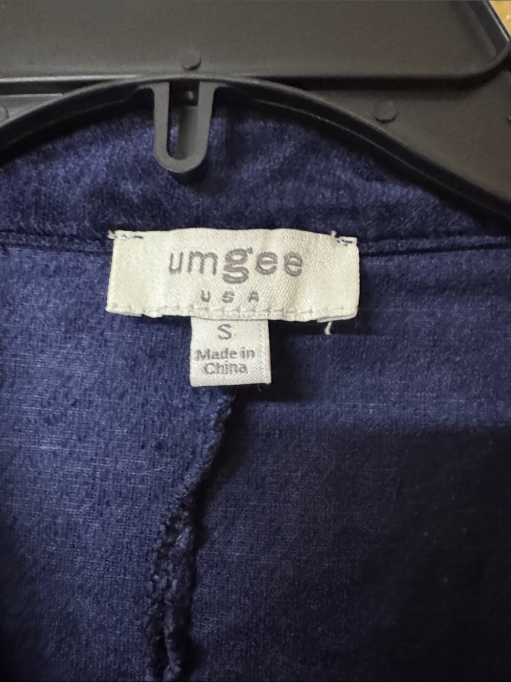 Umgee Navy Blue Corduroy Single-Button Blazer - Picture 2 of 2
